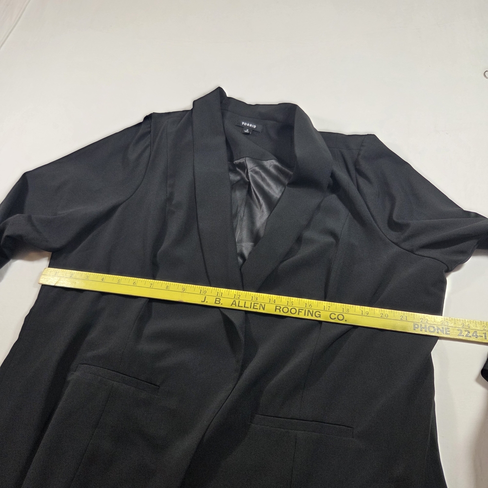Torrid Classic Black Jacket Woman's 2 Large Office Casual Lightweight - Picture 10 of 12